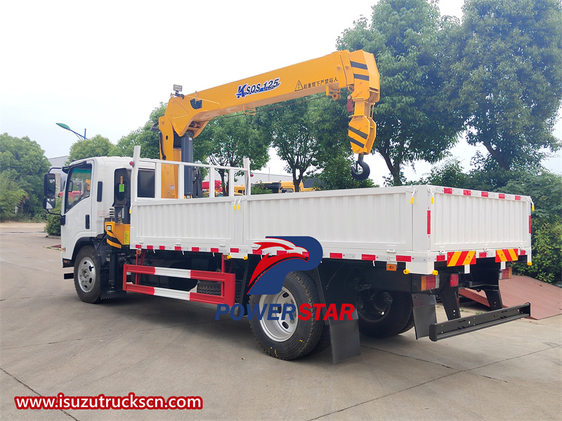 Isuzu elf 4 ton lorry crane truck