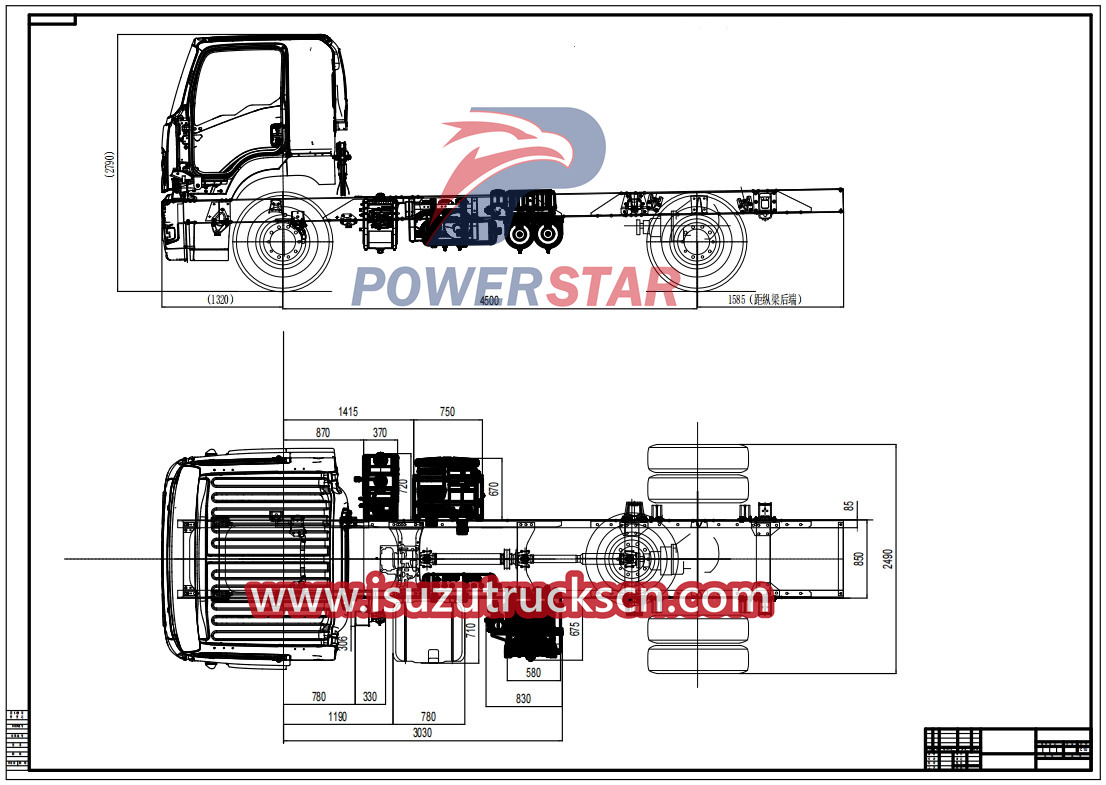Isuzu FTR GIGA 4X cabin truck with 4HK1 engine
