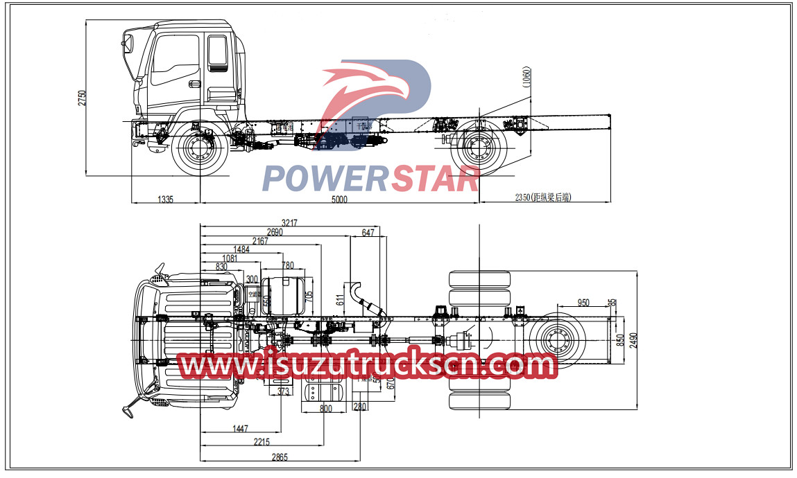 Isuzu FTR GIGA 4X cabin truck with 4HK1 engine