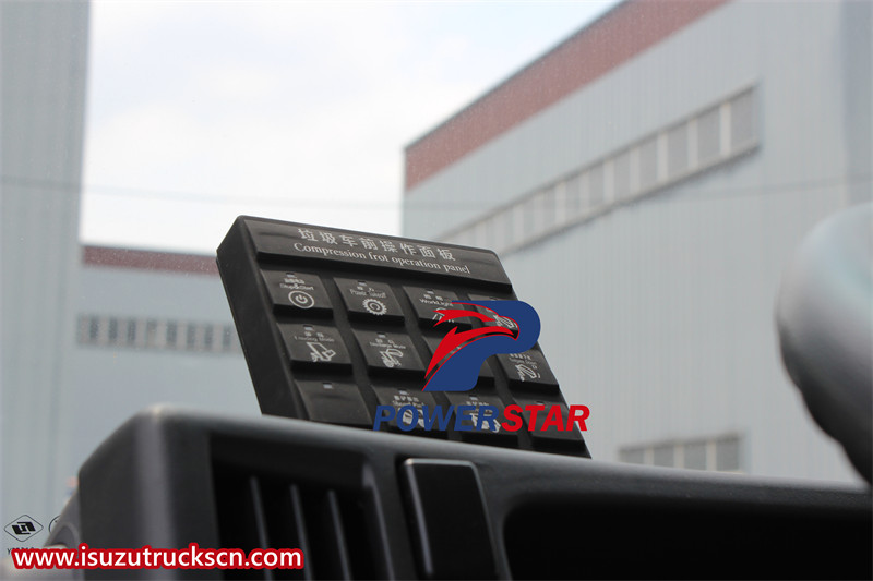 Isuzu ELF waste compressor truck cab control box