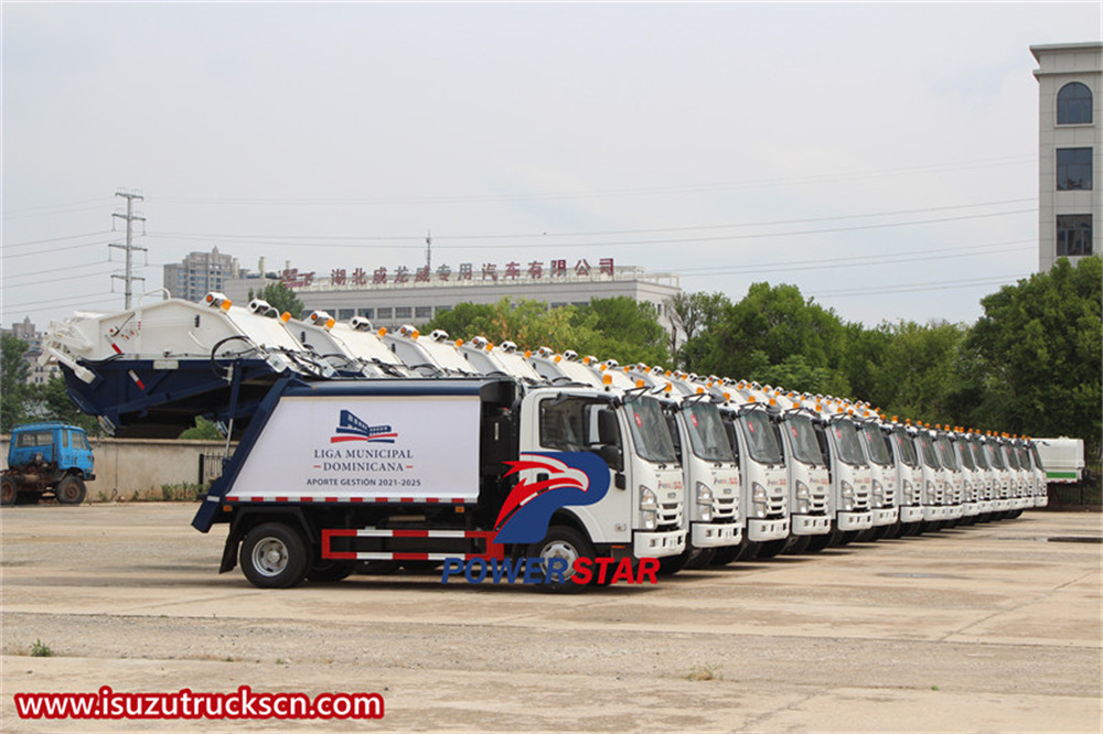 20 unit Isuzu NPR garbage rear loader 