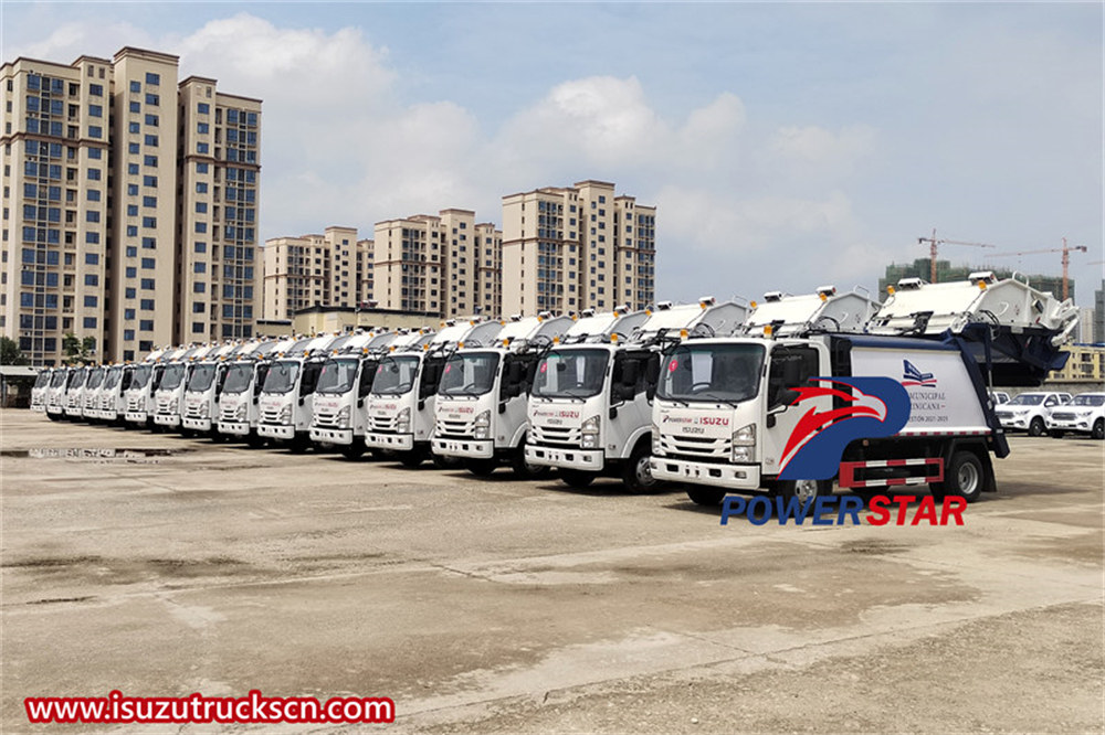 20 unit Isuzu NPR garbage rear loader 