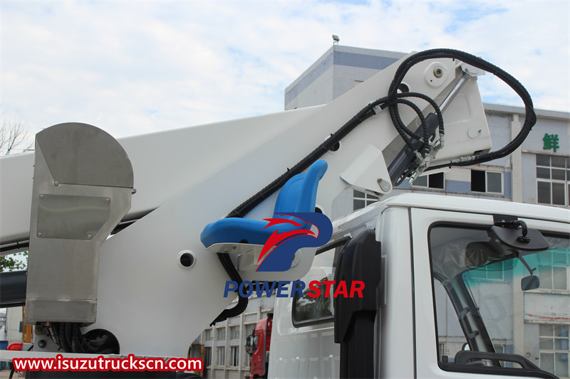 Isuzu 100P 20m aerial platform truck revolving mechnism