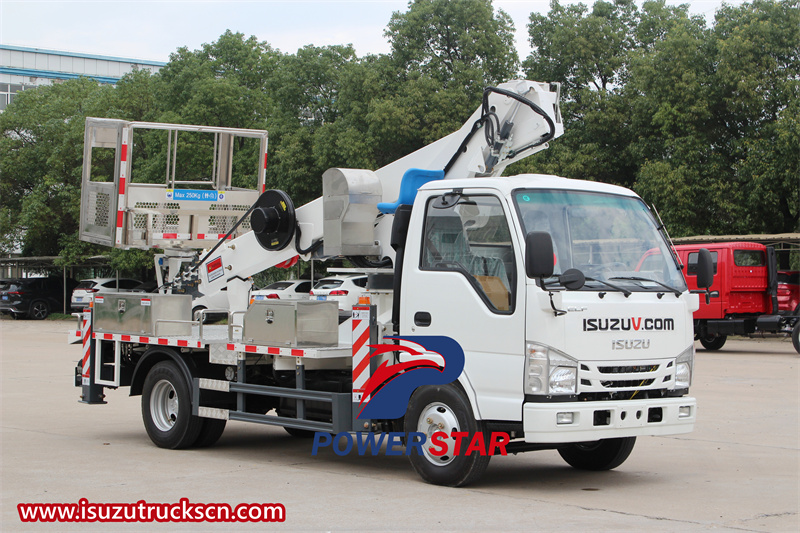 Isuzu 100P 20m articulated bucket truck