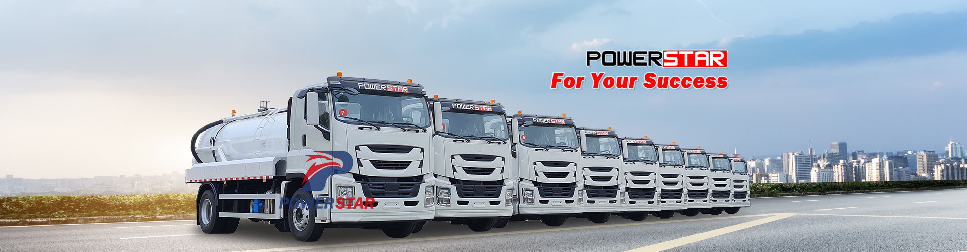 Isuzu vacuum tanker truck