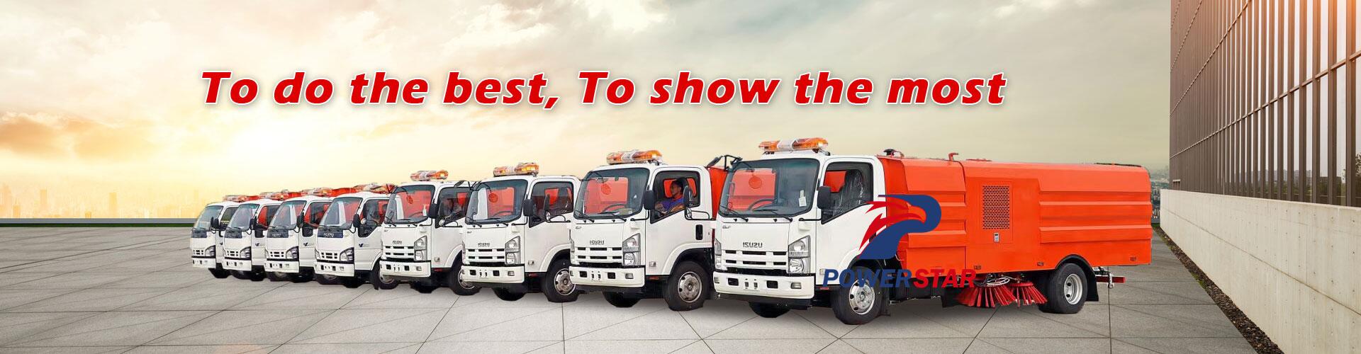 Isuzu road sweeper