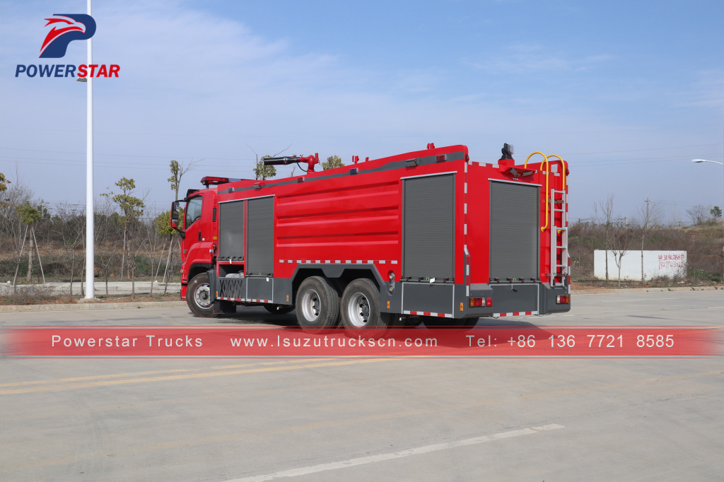 Japan ISUZU GIGA Firefighting Water FoamDry Powder Monitor Fire Truck for sale